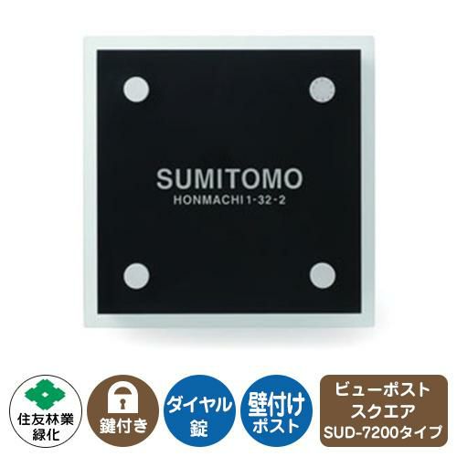 ビューポスト スクエア ダイレクト表札セット